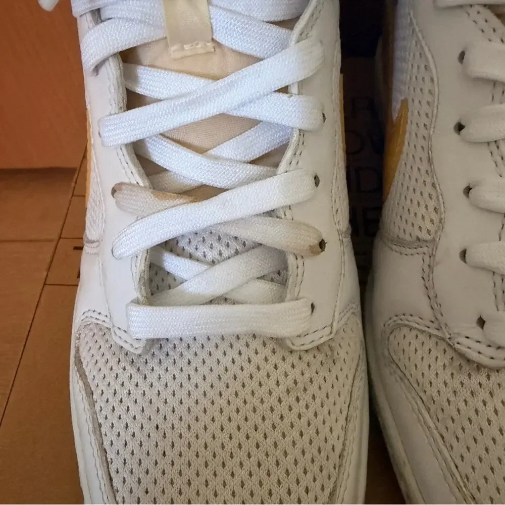 Nike White & yellow ski Hi essential hidden Wedge high-top Sneaker size 6.5